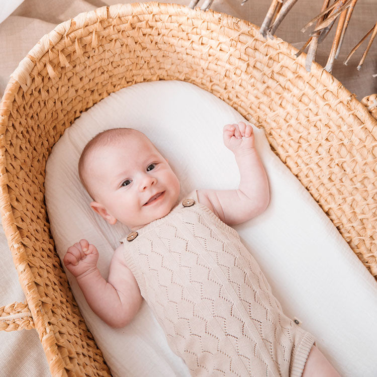 Diamond Pointelle  Onesie - Dark Sand