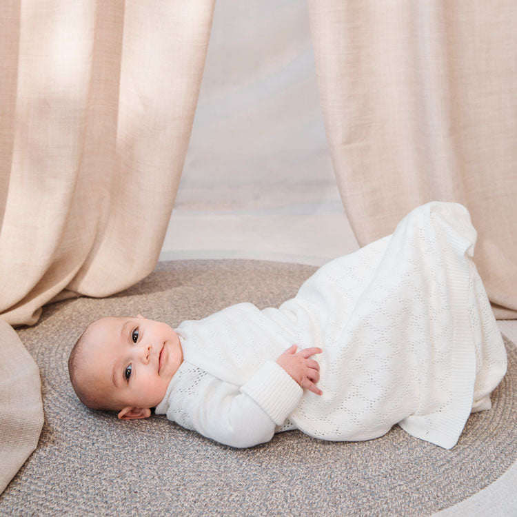 Pointelle Lace shwrap™ - Milk