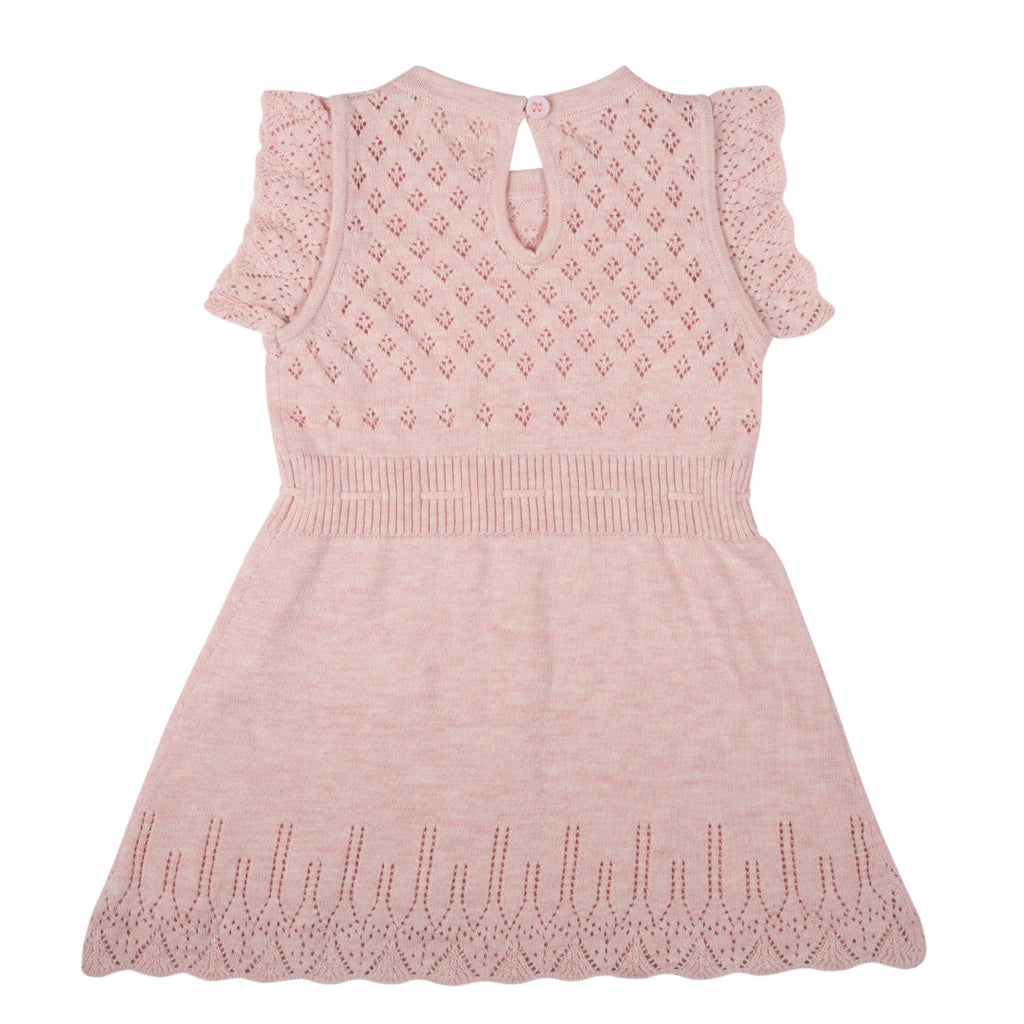 Ditsy Bodice Dress - Blush Pink - ONLY 0-3m + 3-6m LEFT