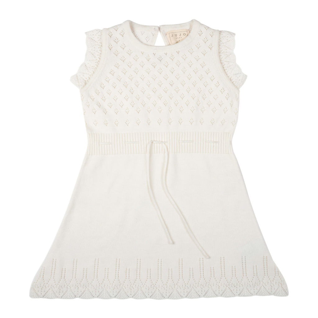 Ditsy Bodice Dress - Milk