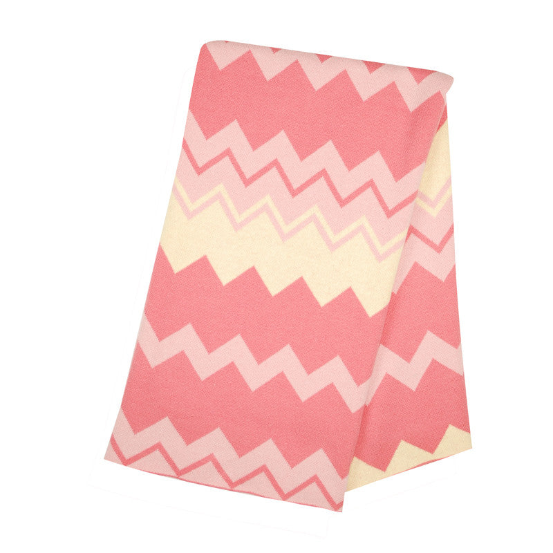 Chevron Jacquard Blanket